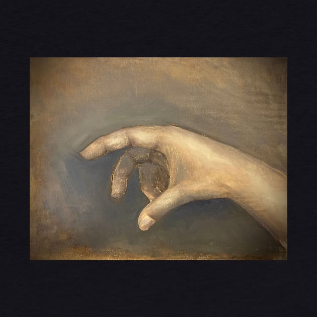 Portrait of A Hand Oil on Canvas Painting by Gallery Digitals